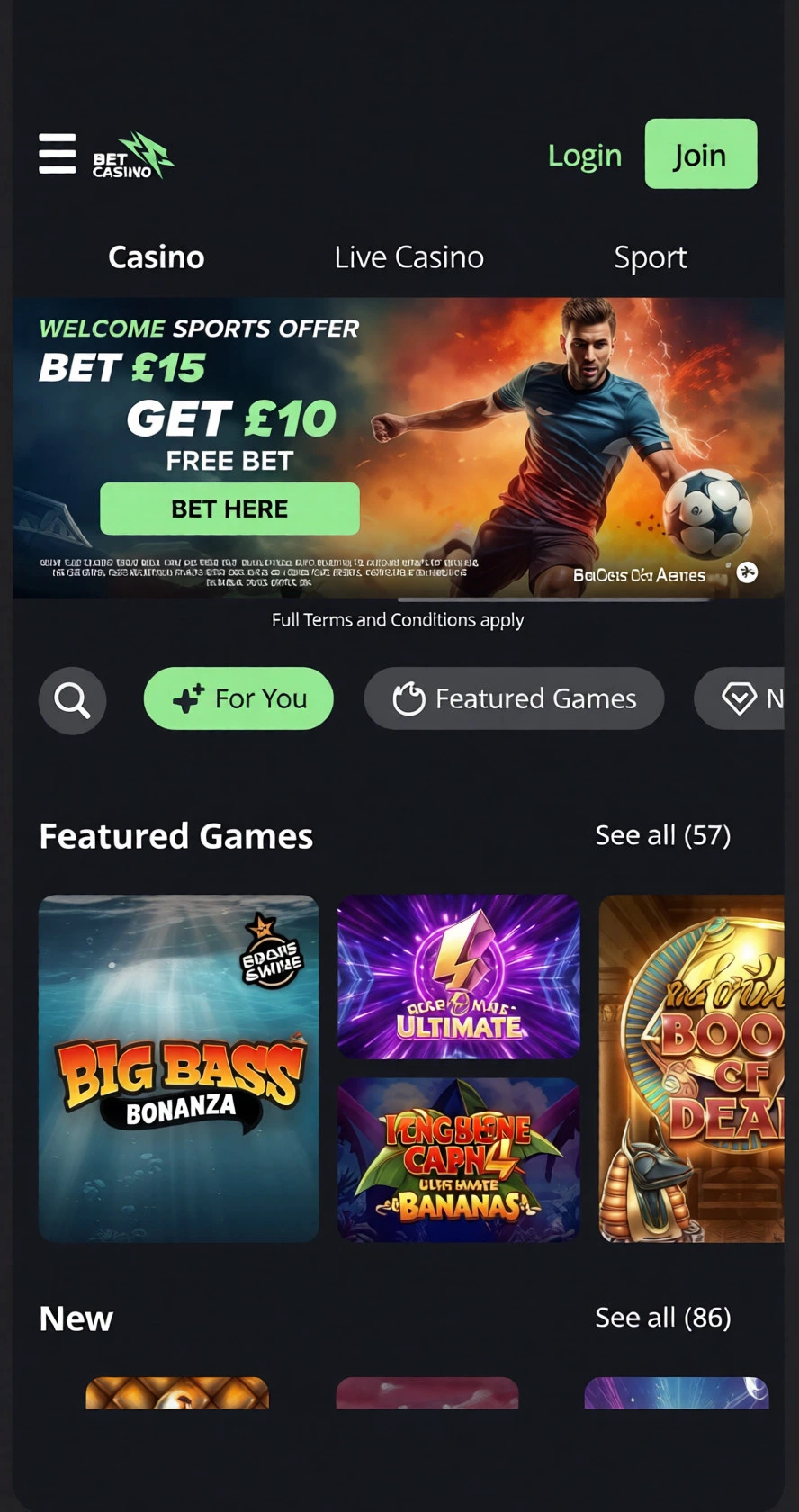 Bet Grouse Casino on Your Phone